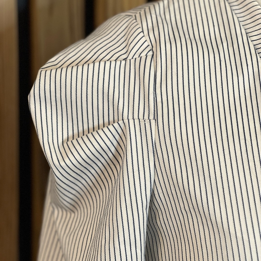 ZARA Striped Open-Front Jacket - Picture 4 of 9
